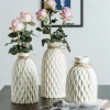 Wholesale Wedding Decoration Gift Modern Simple White Ceramic Porcelain Flower Vase