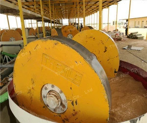 Widely Used 1100 / 1200 Wet Grinding Rollers Pan Mill For Gold Ore