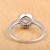 Import Women Cubic Zirconia halo Ring 925 Sterling Silver Ring E157-R(6mm) from China