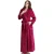 Import Women Men Long Plush robe Kimono Bathrobe Solid Color Warm Sleepwear Bath Robe Pajamas from China