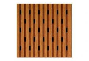 Wooden acoustic material for auditorium fireproof grooved wooden acoustic panel for church walls