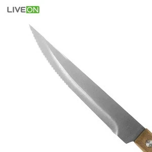 Wooden Handle Steak Knife and Fork for Restaurants