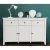 wooden sideboard cabinet white with 6 Drawers Best sideboards and buffet tables with storage
