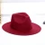 Import Woolen Cap Factory Direct Autumn And Winter fedora New Large Side Plain Light Board Hat Fashion Elegant Hat Wholesale from China