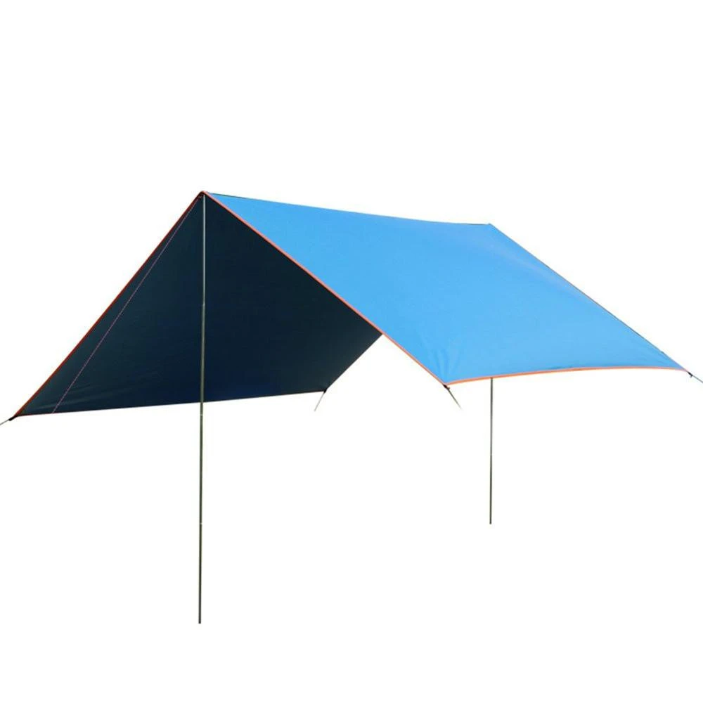 Woqi Lightweight Hammock Sun Shelter Shade Tent Tarp Awning Canopy Rain Fly with Poles for Outdoor
