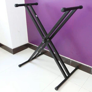 X keyboard stand design china wholesale musical instrument stand double keyboard single X keyboard stand