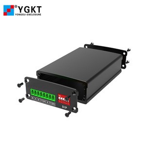Yonggu J12 66.2-27.5mm Customized Anodized Converter Electricity Meter PCB Enclosures for Instrument