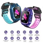 Z6 Kids Fashion Smart Watch Live Waterproof IP67 SOS Call Anti-Lost Children Cheap LBS Touch Color Screen Camera LED Flashlight