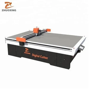 ZHUOXING factory -  high quality artificial fur Cutting Machine shoes industry CNC flatbed Digital cutter