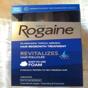 Men's Rogaine 5% Minoxidil Hair Regrowth Treatment Foam - 3 Months Supply