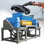 Large Waste Recycling Crusher Car Shell Shredder Rubber Cable Aluminium Can Scrap Metal Shredders Machine