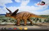 Animatronic dinosaur simulation real lifesize model Triceratops﻿