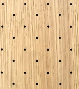 wood perforated acoustic panel for stadium