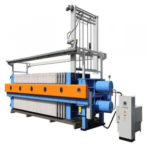 1500 mm x 1500 mm Fully automatic filter press with  cloth washing system