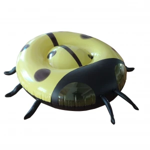 Giant Inflatable Yellow Ladybug-Type Pool Float Swimming Air Mat Water Party Toys For Adult/Kid Fun Pool Float Row