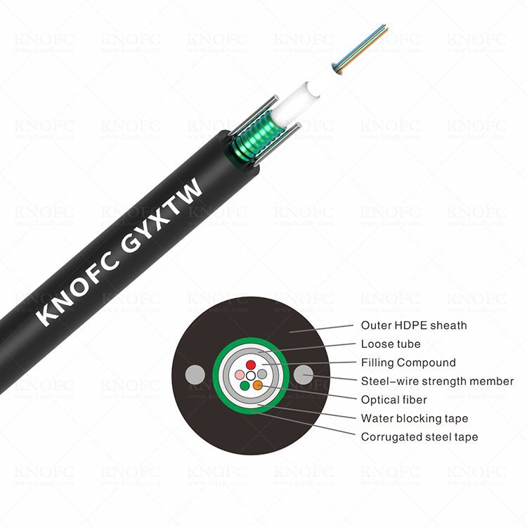 Buy Gyxtw Outdoor Armored Fiber Optic Cable From Shenzhen Knofc Communication Co Ltd China