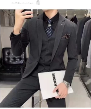 Premium Suit Factory Direct Sales Promotion Custom Classic Business Slim Fit Trousers Blazer Set Men Suit