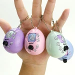 Handheld Sensory Key Chain Mini Animal Stress Reliever Toys Keyring Squeeze Turtle Head Tortoise Fidget Keychain