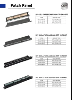 24-Port CAT6 Patch Panel 19-Inch Rack Mount