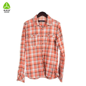 PLAID SHIRT(LONG)/used winter clothes