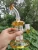 Import 10inch 14mm Joint Mushroom Shape Matrix Perc Glass Bong Amber Water Pipes from China