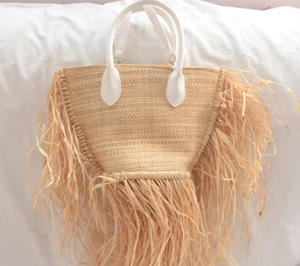 High quality Raffia straw beach  bags summer bags
