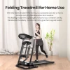 Automatic wide running deck treadmill home folding family electric running machine mini mute keep fitting gym