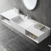 Best China Wall hung Solid surface wash basin Modern design rectangle bathroom sink Wholesale suppliers TW-G233