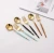 Import 18/8 stainless steel gold and black flatware set(4 pieces) from China