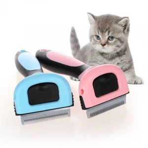 Hot Pet Hair Brush Stainless Steel Durable pet grooming brush pet comb massage brush