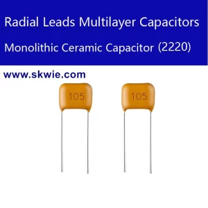 monolithic capacitor 1UF +-10% B105K 1000V 2220 radial leads multilayer ceramic capacitor manufacturer
