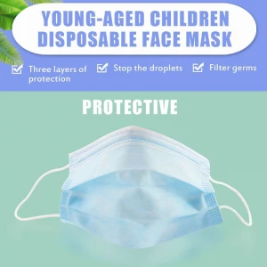 Hot selling Disposable 3 ply Children Face Mask of 6-12 years old