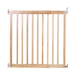 Two panels Extending wall mount wooden gate
