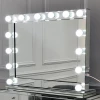 Large hollywood vanity makeup mirror with 14 led light bulbs