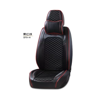 Wholesale Four Seasons Red Pad Full Surround Leather Plus Three Anti-Cloth Car Seat Cover