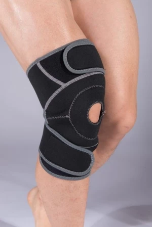 Knee Strap Aolikes Knee Sleeve Brace With Adjustable Strap Knitted Knee Support wrap