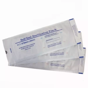 Factory wholesale Medical Self Sealing Flat and Gusseted Sterilization Pouch for Dental and Hospitals Use