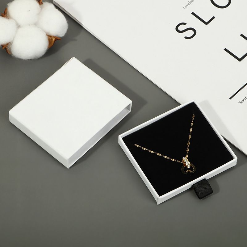 Buy Custom Logo Luxury Printing Cute Cardboard White Gift Jewelry Paper ...