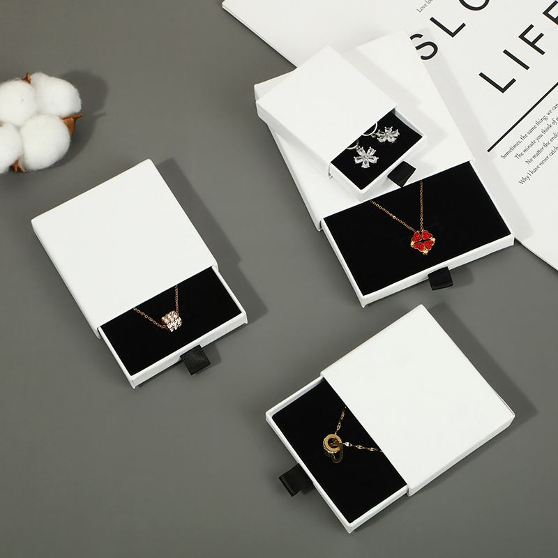 Buy Custom Logo Luxury Printing Cute Cardboard White Gift Jewelry Paper ...