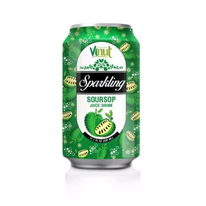 11.1 Fl Oz VINUT Soursop Juice Sparkling Water Drink Best Soft Drink Wholesale Price OEM/ODM Beverage Manufacturer