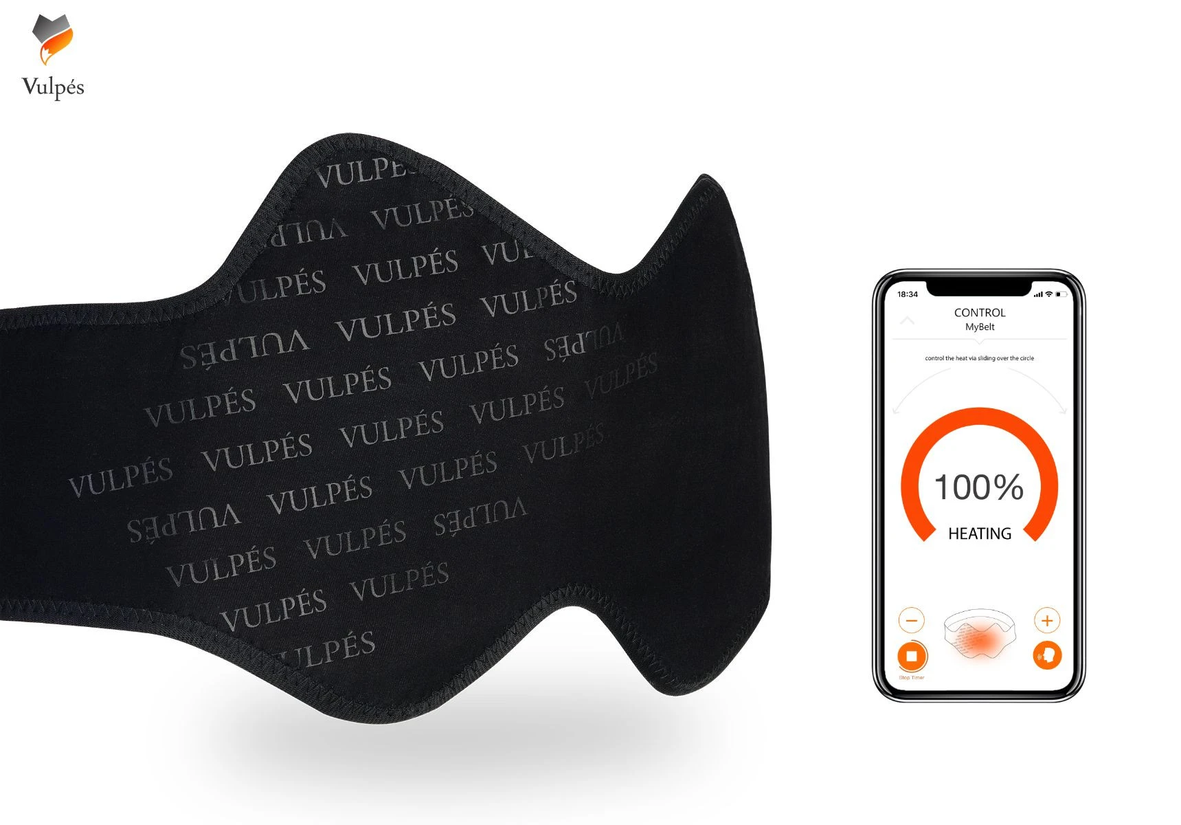 Buy Vulpés Smart Heated Kidney Belt from Vulpés Electronics GmbH, Germany