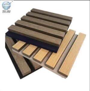 recommend  wooden slat acoustic panels akupanel soundproofing materials fire-resistant for office catering