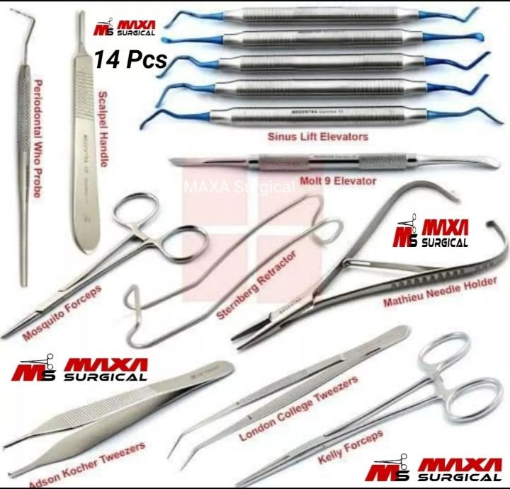 Buy Micro Periodontal Oral Surgery Kit Surgical Instruments Dental ...
