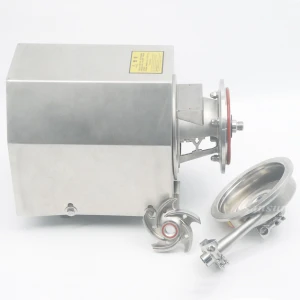 SS304 SS316L food grade liquid beverage dairy sanitary self priming centrifugal pump