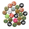 Digital Printing Customized wood bottle wine champagne cork whiskey stopper product rose gold t shape cap red wine stop