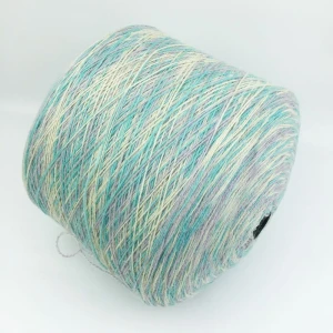 High quality wool yarn 2/14NM rainbow wool yarn 100% wool hat scarf knitting yarn manufacturers