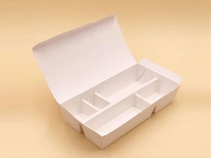 Food Grade Kraft Paper Food Package Box With Compartment