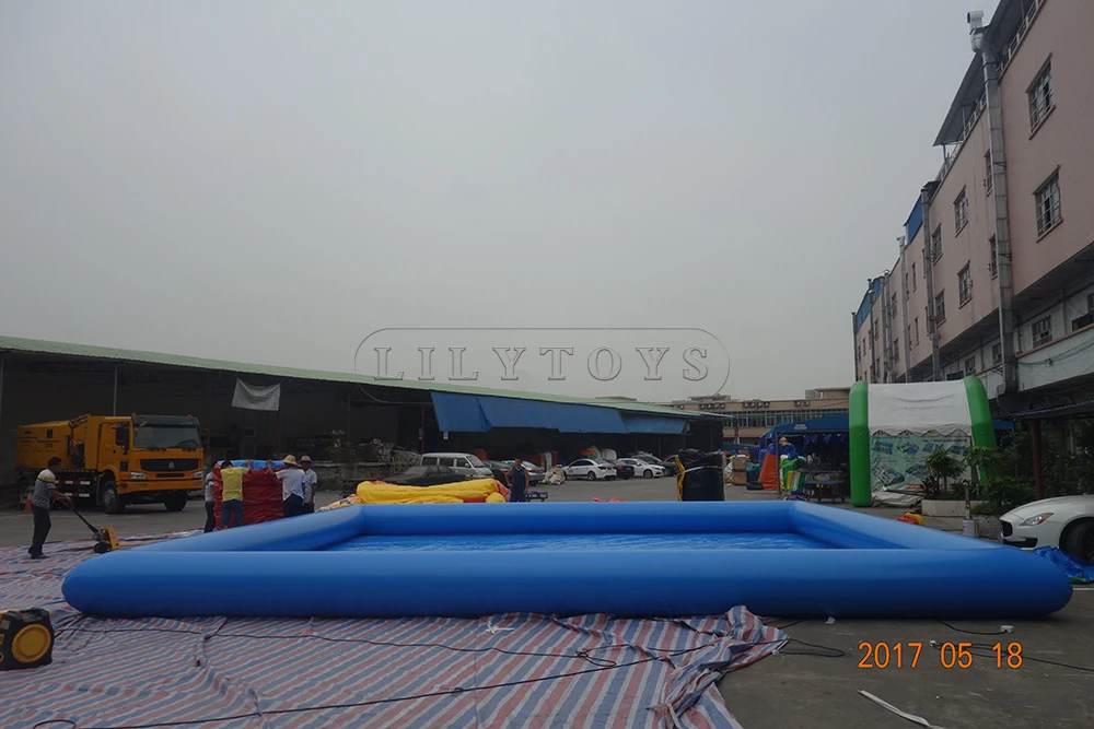 0.9mm pvc swimming pool customized size ground water park pool