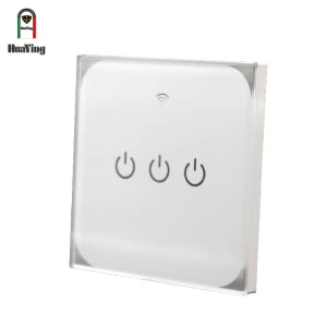 1 2 3 gang zigbee switches glass panel touch wifi light switch home hotel smart wifi remote control switches