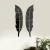 Import 1 Set Wall Sticker Mirror Silver Removable Feather 3D Mirror Wall Stickers Decal Art Home Room Decoration DIY Decal Bedroom from China